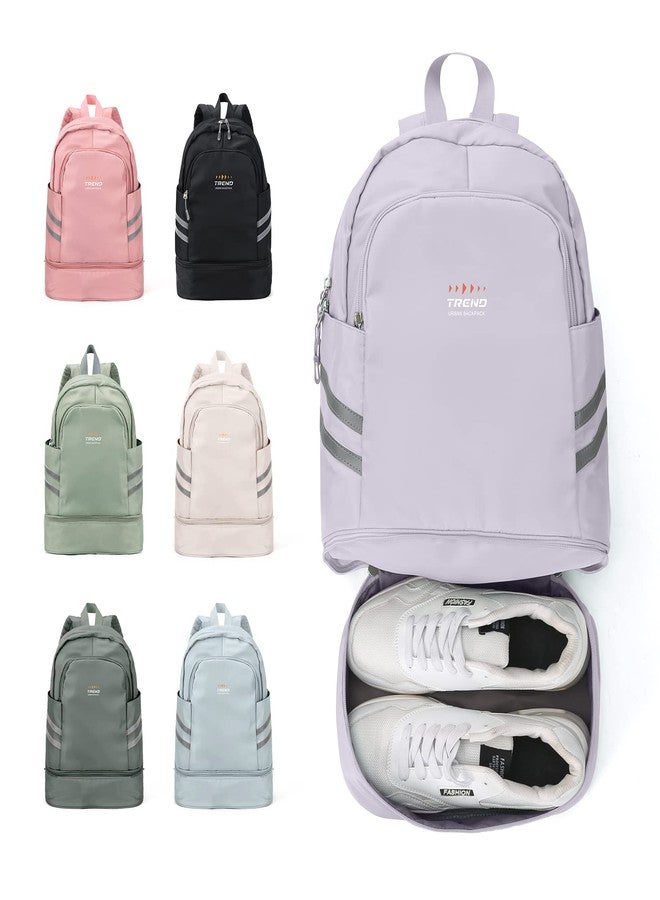 coofay Gym Backpack For Women Waterproof Sports Backpack With Shoe Compartment Lightweight Travel Backpacks Small Gym Bag Dance Volleyball Backpacks - Image 1